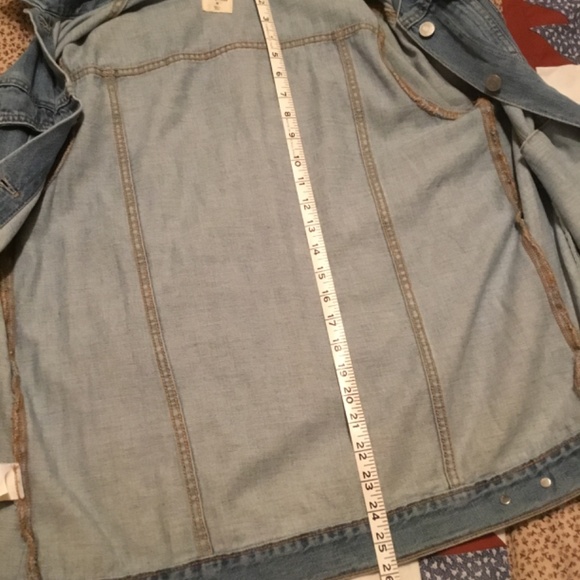 NWOT Gap 1969 Oversized Long Denim Jacket - Picture 7 of 7